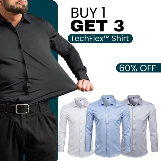 TechFlex™ Shirt – Buy 1 Get 3 Wrinkle-Free Dress Shirts